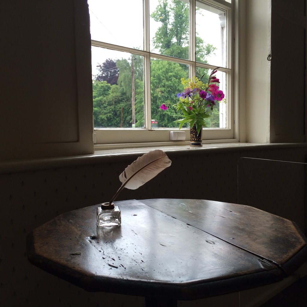 Jane Austen's writing desk at her home in Chawton, England